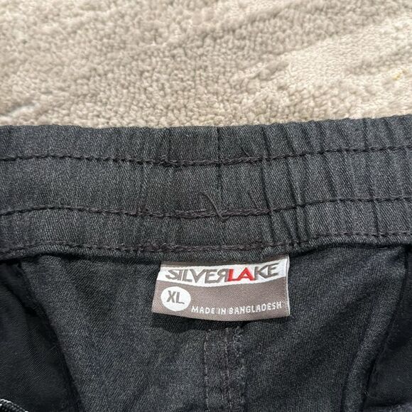 Silver Lake Twill Jogger Pants Men's Pull On Grey Mid Rise Size XLarge - Picture 3 of 8